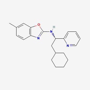 N-[(1S)-2-Cyclohexyl-1-(pyridin-2-yl)ethyl]-6-methyl-1,3-benzoxazol-2-amine