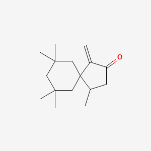 4,7,7,9,9-Pentamethyl-1-methylidenespiro[4.5]decan-2-one