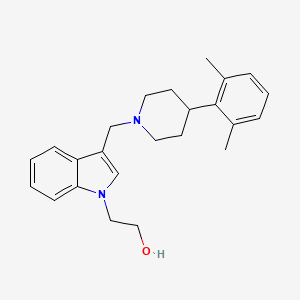 1H-Indole-1-ethanol, 3-[[4-(2,6-dimethylphenyl)-1-piperidinyl]methyl]-