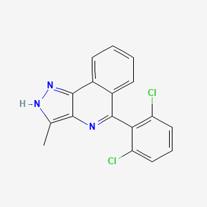 1H-Pyrazolo[4,3-c]isoquinoline, 5-(2,6-dichlorophenyl)-3-methyl-