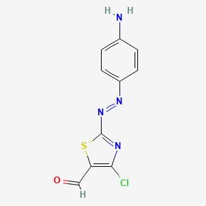 2-[(E)-(4-Aminophenyl)diazenyl]-4-chloro-1,3-thiazole-5-carbaldehyde