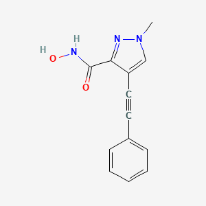 N-Hydroxy-1-methyl-4-(phenylethynyl)-1H-pyrazole-3-carboxamide