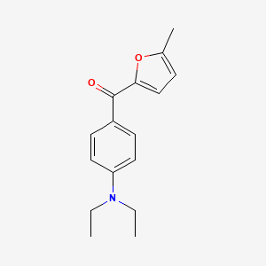 molecular formula C16H19NO2 B14217708 Methanone, [4-(diethylamino)phenyl](5-methyl-2-furanyl)- CAS No. 827024-73-7