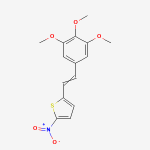 2-Nitro-5-[2-(3,4,5-trimethoxyphenyl)ethenyl]thiophene