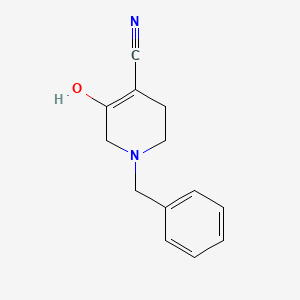 1-Benzyl-5-hydroxy-1,2,3,6-tetrahydropyridine-4-carbonitrile