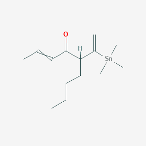 5-[1-(Trimethylstannyl)ethenyl]non-2-en-4-one