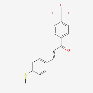 3-[4-(Methylsulfanyl)phenyl]-1-[4-(trifluoromethyl)phenyl]prop-2-en-1-one