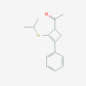 Ethanone, 1-[2-[(1-methylethyl)seleno]-3-phenyl-2-cyclobuten-1-yl]-