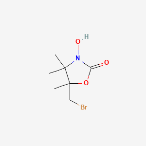 5-(Bromomethyl)-3-hydroxy-4,4,5-trimethyl-1,3-oxazolidin-2-one