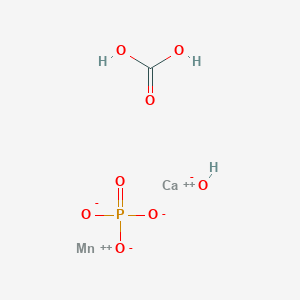 B14217906 Calcium;carbonic acid;manganese(2+);hydroxide;phosphate CAS No. 571170-54-2