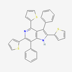 3,7-diphenyl-2,4,6-trithiophen-2-yl-1H-pyrrolo[3,2-c]pyridine