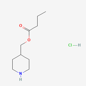 Piperidin-4-ylmethyl butanoate;hydrochloride