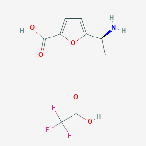 2-Furancarboxylic acid, 5-[(1S)-1-aminoethyl]-, trifluoroacetate