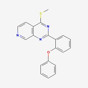 molecular formula C20H15N3OS B1421801 4-(Methylthio)-2-(2-phenoxyphenyl)pyrido[3,4-D]pyrimidine CAS No. 1092460-51-9