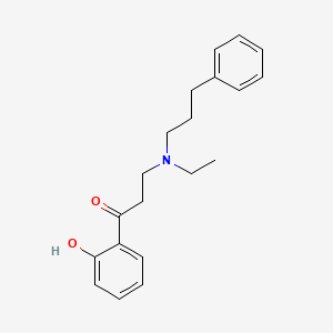 1-Propanone, 3-[ethyl(3-phenylpropyl)amino]-1-(hydroxyphenyl)-