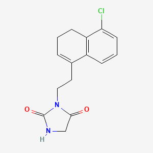 3-[2-(5-Chloro-3,4-dihydronaphthalen-1-yl)ethyl]imidazolidine-2,4-dione