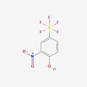molecular formula C6H4F5NO3S B1421804 2-Nitro-4-(pentafluorosulfanyl)phenol CAS No. 1159512-26-1