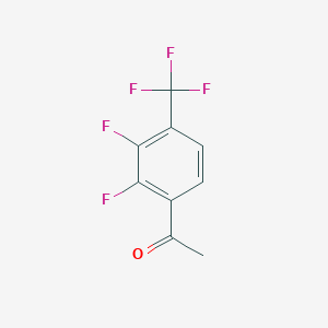 molecular formula C9H5F5O B1421805 1-(2,3-Difluoro-4-(trifluoromethyl)phenyl)ethanone CAS No. 237761-82-9