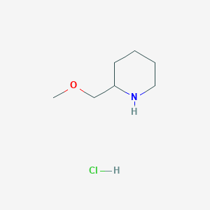 molecular formula C7H16ClNO B1421807 2-(Methoxymethyl)Piperidine Hydrochloride CAS No. 688809-98-5