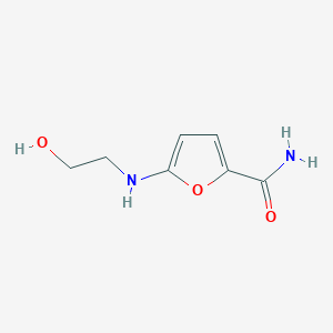 5-[(2-Hydroxyethyl)amino]furan-2-carboxamide