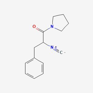 molecular formula C14H16N2O B1421810 1-(2-异氰基-1-氧代-3-苯基丙基)吡咯烷 CAS No. 85059-51-4