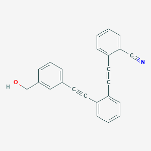 2-[(2-{[3-(Hydroxymethyl)phenyl]ethynyl}phenyl)ethynyl]benzonitrile