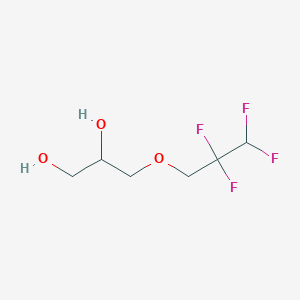 molecular formula C6H10F4O3 B1421811 3-(2,2,3,3-Tetrafluoropropoxy)propane-1,2-diol CAS No. 25385-68-6