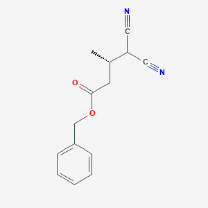 benzyl (3S)-4,4-dicyano-3-methylbutanoate