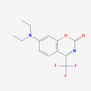 2H-1,3-Benzoxazin-2-one, 7-(diethylamino)-4-(trifluoromethyl)-