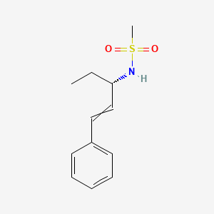 N-[(3S)-1-Phenylpent-1-en-3-yl]methanesulfonamide