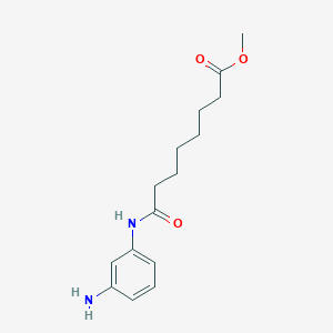 molecular formula C15H22N2O3 B1421813 Methyl 8-(3-aminophenylamino)-8-oxooctanoate CAS No. 1204005-97-9
