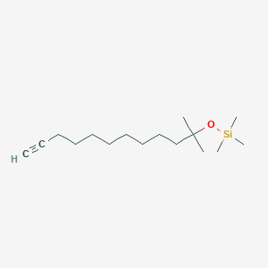 Trimethyl[(2-methyldodec-11-YN-2-YL)oxy]silane