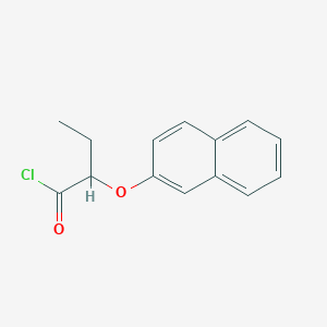 molecular formula C14H13ClO2 B1421815 2-(2-萘氧基)丁酰氯 CAS No. 65291-29-4