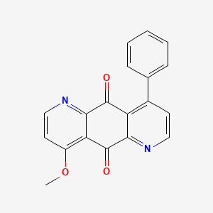 molecular formula C19H12N2O3 B14218157 4-Methoxy-9-phenylpyrido[2,3-g]quinoline-5,10-dione CAS No. 824405-28-9