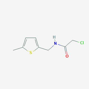 molecular formula C8H10ClNOS B1421826 2-氯-N-[(5-甲基噻吩-2-基)甲基]乙酰胺 CAS No. 1248069-94-4