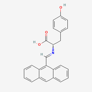 (E)-N-[(Anthracen-9-yl)methylidene]-L-tyrosine