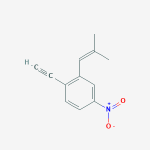 Benzene, 1-ethynyl-2-(2-methyl-1-propenyl)-4-nitro-