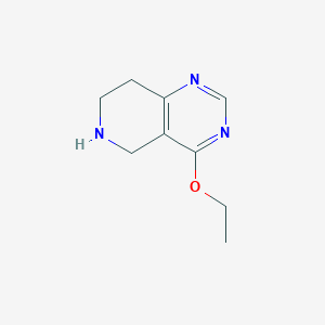 molecular formula C9H13N3O B1421830 4-乙氧基-5H,6H,7H,8H-吡啶并[4,3-d]嘧啶 CAS No. 1258652-32-2