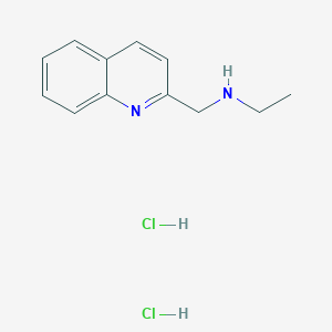 molecular formula C12H16Cl2N2 B1421832 二盐酸乙基(喹啉-2-基甲基)胺 CAS No. 1269151-18-9