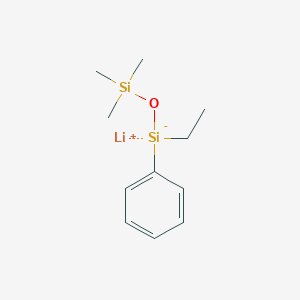 Lithium;ethyl-phenyl-trimethylsilyloxysilanide