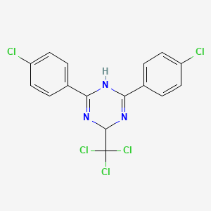 2,6-Bis(4-chlorophenyl)-4-(trichloromethyl)-1,4-dihydro-1,3,5-triazine