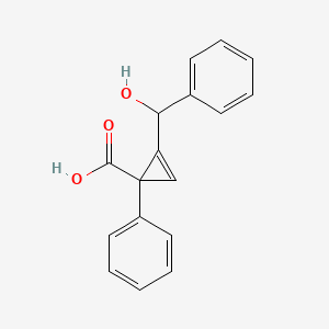 2-Cyclopropene-1-carboxylic acid, 2-(hydroxyphenylmethyl)-1-phenyl-