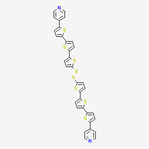 4-[5-[5-[5-[[5-[5-(5-Pyridin-4-ylthiophen-2-yl)thiophen-2-yl]thiophen-2-yl]disulfanyl]thiophen-2-yl]thiophen-2-yl]thiophen-2-yl]pyridine