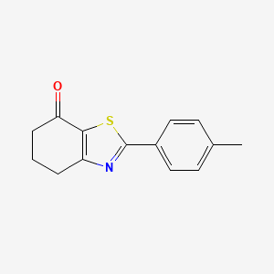 molecular formula C14H13NOS B1421838 2-(4-甲基苯基)-4,5,6,7-四氢-1,3-苯并噻唑-7-酮 CAS No. 1251924-63-6