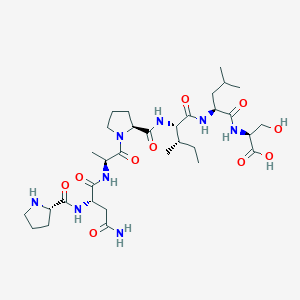 molecular formula C32H54N8O10 B14218387 L-Prolyl-L-asparaginyl-L-alanyl-L-prolyl-L-isoleucyl-L-leucyl-L-serine CAS No. 630401-57-9