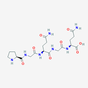 molecular formula C19H31N7O8 B14218394 L-Prolylglycyl-L-glutaminylglycyl-L-glutamine CAS No. 832732-89-5