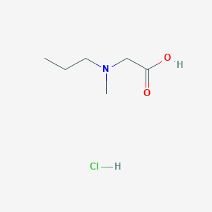 molecular formula C6H14ClNO2 B1421840 2-[甲基（丙基）氨基]乙酸盐酸盐 CAS No. 1258639-77-8