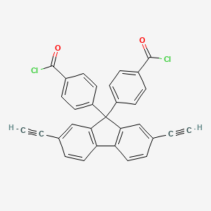 4,4'-(2,7-Diethynyl-9H-fluorene-9,9-diyl)dibenzoyl chloride