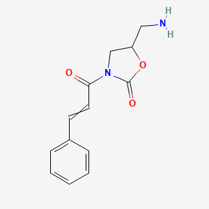 5-(Aminomethyl)-3-(3-phenylacryloyl)-1,3-oxazolidin-2-one