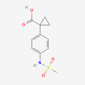 1-{4-[(Methanesulfonyl)amino]phenyl}cyclopropane-1-carboxylic acid